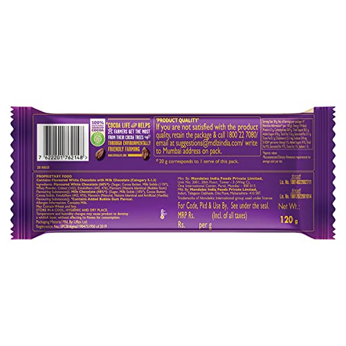 Image of Cadbury Dairy Milk Silk Bubbly Bubblegum, Pack of 6 x 50g