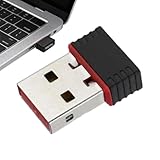WLAN-Adapter für Desktop-PC | tragbarer kabelloser Dongle 2,4 Gigahertz | Kabelloser USB-Stick 150 Mbit/s – für Internetverbindung, Netzwerk, Laptop und Büro, Heimgebrauch,