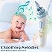 HealthSmart Nasal Aspirator for Baby – Perfect Gift for Moms & Baby Registry -3 Suction Levels, 3 Silicone Tips, Ergonomic Electric Nose Sucker with Built-in Nursery Rhymes