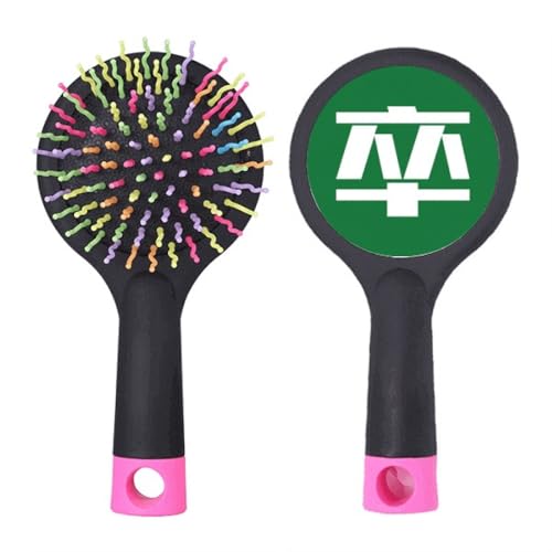 Brosse à cheveux démêlante base coussin personnage chinois soldat pour brossage doux cuir chevelu