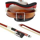 LMS Mapple Violin Shoulder Rest for 3/4 4/4Full Size, Brazilwood 4/4 Violin Bows with Height Adjusta
