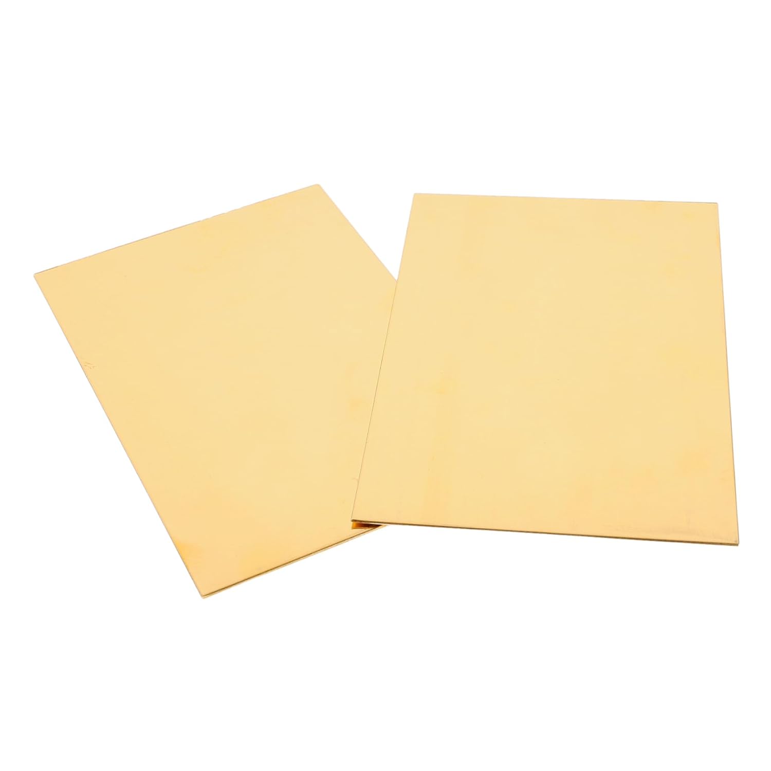 2pcs Brass Plates for DIY Crafting and Jewelry Making Thick Brass Sheet for Electrical Repairs and Industrial Use Versatile Material for Artisans and Technicians