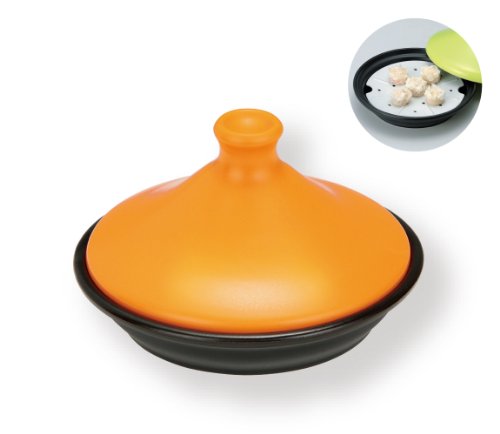 Maehata Anne Cocotte Tajine & Amp ; Vapeur Pot (s) Orange Am-mb28337