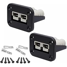 2Pcs Socket Panel, 50 Amp Plug Mounting Panel, 50A Series Connectors Flush Mount Recessed Plate for RV, Truck, Marine
