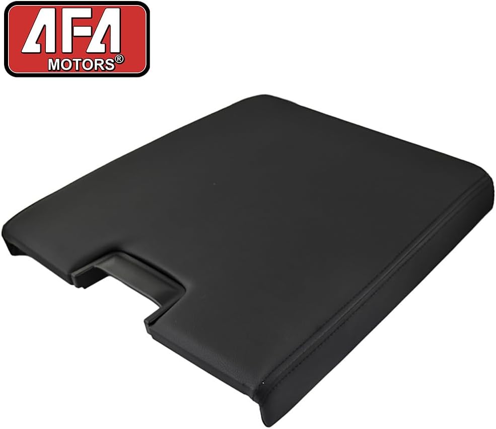 Black Center Console Armrest Lid with Latch Compatible with 2007-2013 Chevy Tahoe Avalanche 2008-2014 Silverado GMC Yukon(XL) Sierra 1500 2500 3500 Center Console Cover Replaces 924835