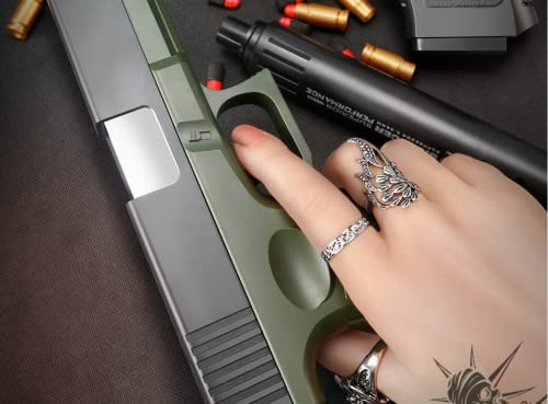 Toy Gun- Squirt Boys Girls Toy Guns,Soft Bullet Shell Ejecting Soft Bullet Toy Gun,Toy Gun With 2 Ejecting Magazine,16 Cartridges, 40 Bullets,Safe - 2