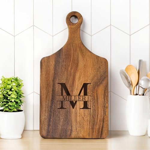 callie Personalized Cutting Board with Monogrammed Name, Wooden K...