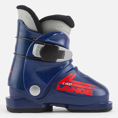 Chaussures de ski L-Kid Lange bleues pour garçon débutant sur piste