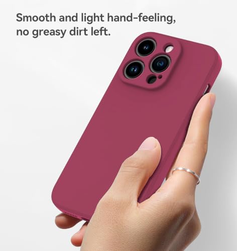 Image of DIZORO Square Microfiber Candy Case Compatible for iPhone 16 Pro Max Shockproof Slim Back Cover Liquid Silicone Case - Hibiscus