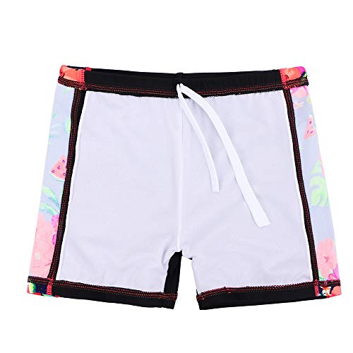 Image of Girls Two Piece Swimsuit Floral UPF 50+ Rash Guard Set Kids Beach Swimwear