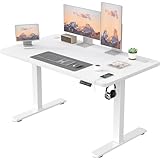 【Fonctionnalités pratiques】 Le bureau inclut un port USB de recharge pour une utilisation à tout moment. Doté d'un rangement pour câbles et de crochets multifonctions pour suspendre des objets, il optimise l'espace de votre plan de travail