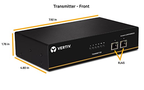 Vertiv Avocent LV 5020P High-Performance Dual DisplayPort KVM Extender Kit with Receiver & Transmitter, VGA, USB, Audio, CATx 50M, Extend up to 300 ft. / 91.44 m. (5020P)