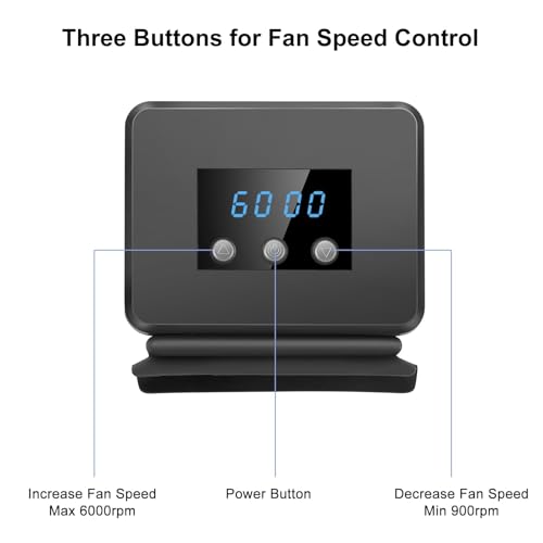 EEEKit Cooling Fan for Nintendo Switch, Temperature Display Cooler for NS Docking Station, Adjustable Fan Speed, USB Powered