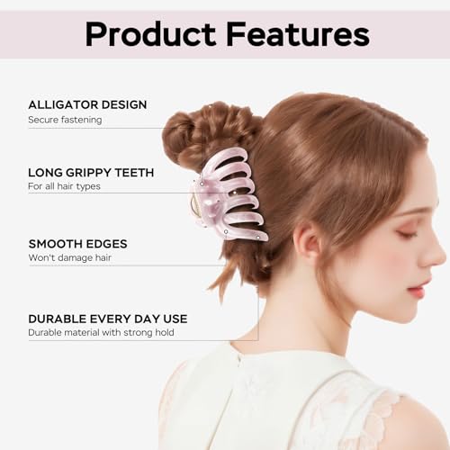 Pinzas para el cabello YIERSO 2 unidades miniatura 3