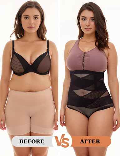 Shapewear for Women Tummy Control Underwear Body Shaper Women Under Dress, High Waist Cincher Butt Lifting Panties Panty3