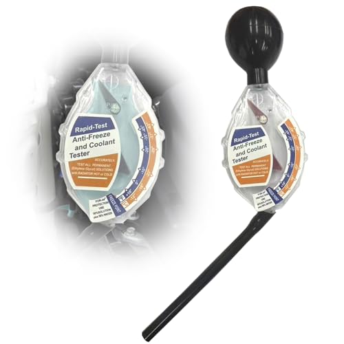 Antifreeze Tester Automotive Dial Type Antifreeze Coolant Tester Hydrometer Car Battery Liquid Densitometer Coolant Anti Freeze Universal Tool for Car System Winter and Summer