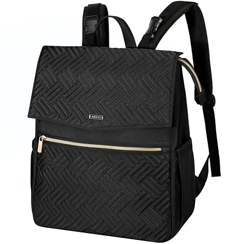 LANDICI Diaper Bag Backpack, Multifunction Waterproof Baby Diaper Bags with Changing Pad, Stroller Straps, Travel Essentials Stylish Back Pack for Mom...