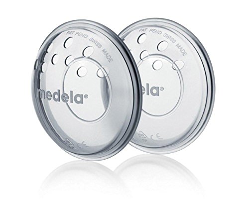 Medela Protectores de pezones, Sin BPA, hechos de silicona suave, con orificios de ventilación transpirables, incluye 2 copas