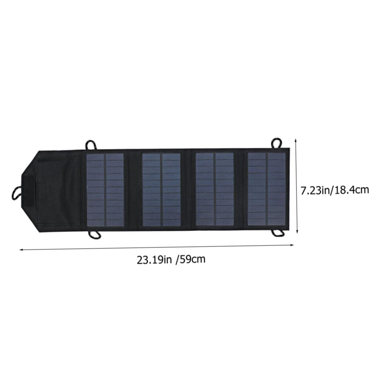 Panneau Solaire Monocristallin 10w 5v/10a, Charge Mobile Portable Noir