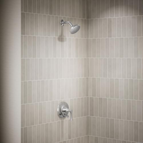 Kohler TLS35943-4-CP kit de recorte de ducha BuckleyTM Rite-Temp® con desviador de botón pulsador, sin cabezal de ducha, cromo pulido miniatura 2