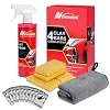 Car Clay Bars Auto Detailing and Clay Synthetic Lubricant Kit with 4 PCS Clay Bars, Clay bar Lubricant Tablets 10 Pack, Spray Bottle and Microfiber Towel for Car Detailing Cleaning