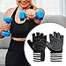 Menolana 2 Pieces Workout Gloves Black Breathable Anti Slip Accessory Exercise Gloves for Weightlifting Biking Riding Fitness Pull Ups, M