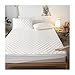 pujindu Protège-Matelas, Housse De Coussin Rembourrée en Tissu De Coton Respirant, Housse De Matelas Étanche À La Poussière pour L'hôtel À La Maison (Couleur : White, Taille : 135x190x30cm)