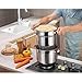 3-tlg Edelstahl Nudeltopf Nudelkocher Pastatopf Pasta-Kocher 7.5L 24cm Topf Kochtopf KLAUSBERG KB-7739