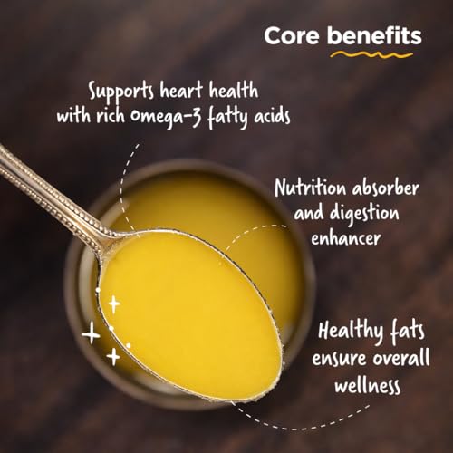 Image of The Bagdi's Organic A2 Hallikar Cow Ghee | Bilona Method | 100% Natural, Handmade (1000ml)
