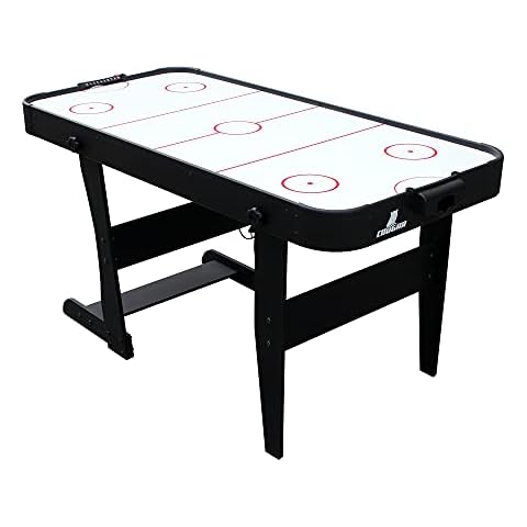 Cougar Icing Airhockeytisch 5ft - Klappbar | Airhockey Tisch inkl. Zubehör (Pucks & Pushers) | Airhockeytisch mit Luft für Kinder und Erwachsene für Zuhause Cover