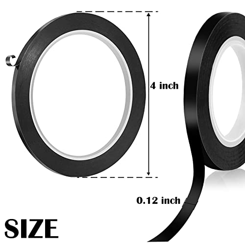 Kaiy 2 Rolls Violin Fingering Tape, 216 Ft Cello Fingerboard Black Stickers For Fretboard Violins And Other Orchestral Instruments Finger Guide Note Positions Practising Cellos Tape #TOP2