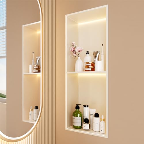 Étagère de douche en acier inoxydable double serviteur mural design durable - 3
