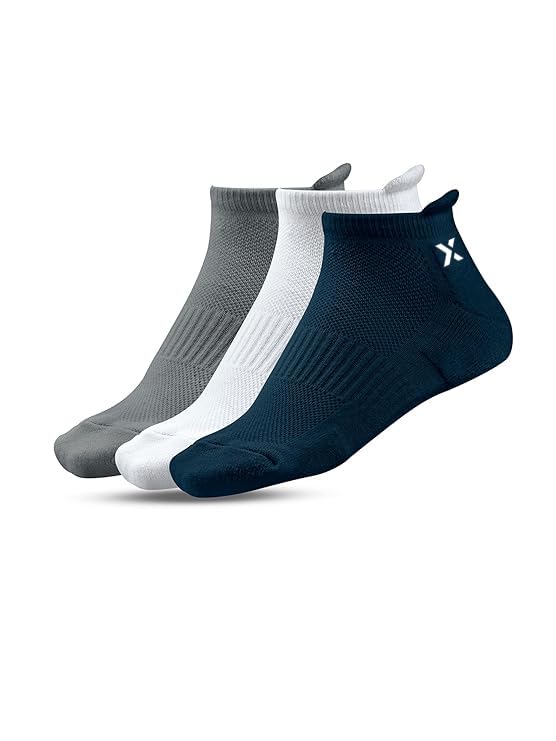 Image of Men's Low Cut Ankle Socks Pack | Bamboo Cushioned Sports Socks for Gym, Running, Walking