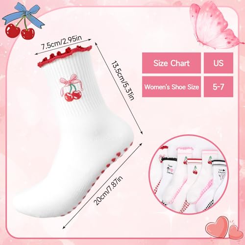Image of Pilates Grip Yoga Socks for Women Cute Non Slip Socks