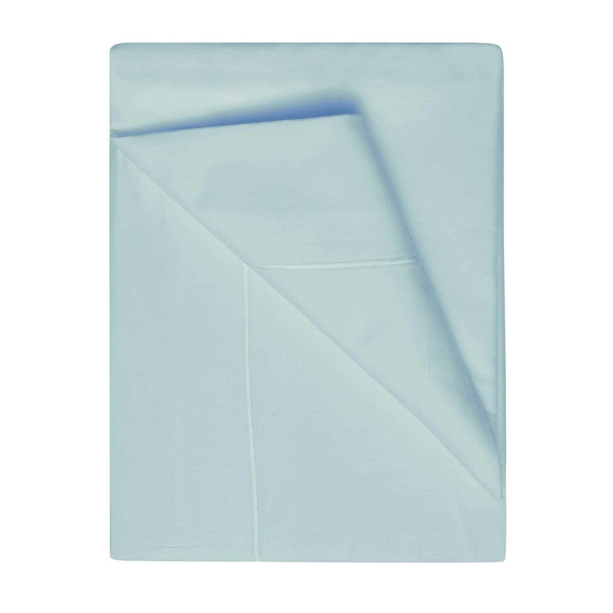Belledorm    Blue Egyptian Cotton 400 Thread Count Flat Sheetsingle Duck Egg in Size Single, BrandAlley