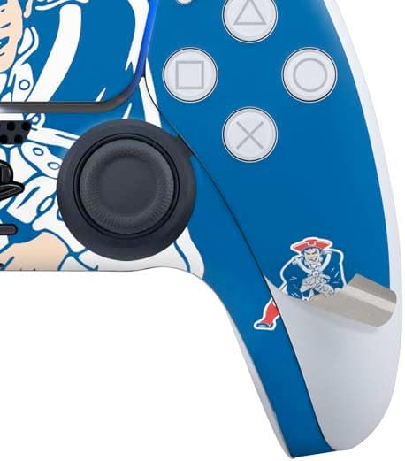 Skinit Decal Gaming Skin Compatible with PS5 Bundle - Officially Licensed NFL New England Patriots Retro Logo Design