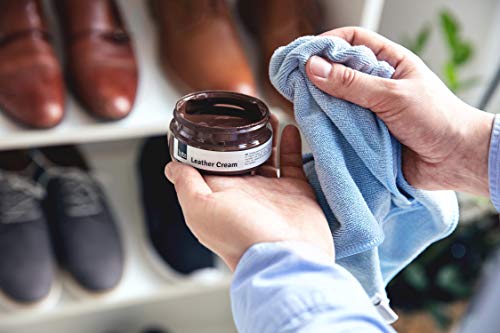 Lutz Ledercreme | Regenerierende Ledercreme | Erweckt Lederschuhe, Taschen, Jacken und Mehr zu Neuem Leben | Ledercreme in Vielen Farben 100 ml (3.38 FL. Oz.) | (118 - Schwarz - Black)