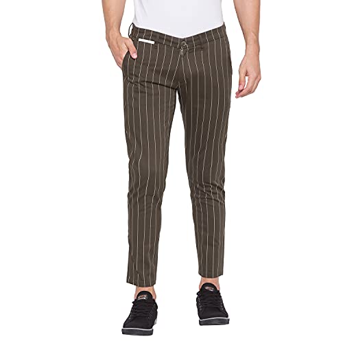 Image of Spykar Men's Slim Fit Trousers