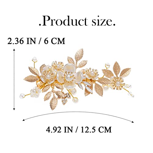 Asooll Gold Bridal Hair Clip miniatura 4