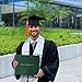 YIIOSS Diploma Holder Diploma Covers 8.5”x11” Imprinted “Diploma of Graduation”for Graduation Certifications Folder,Forest Green,1-Pack