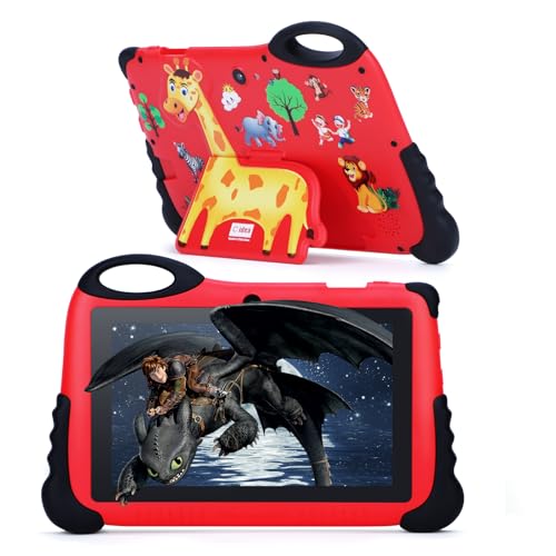 C idea Android 13 Kids Tablet, 7-inch Tablet for Toddler, 4GB RAM+32GB ROM, 1024x600 HD Screen, Parental Controls, Pre-Installed iWawa, Portable...