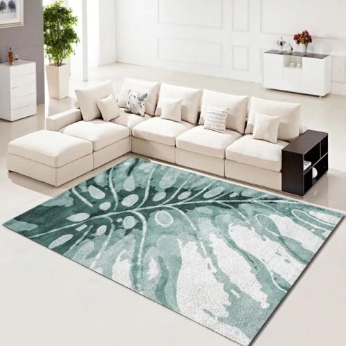 Tapis lavable en machine 140x200 cm vert avec reduction du bruit utile - 2