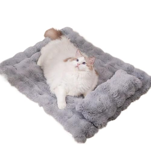 Coussin chauffant pour chat et lit pour chien avec matelas doux intérieur