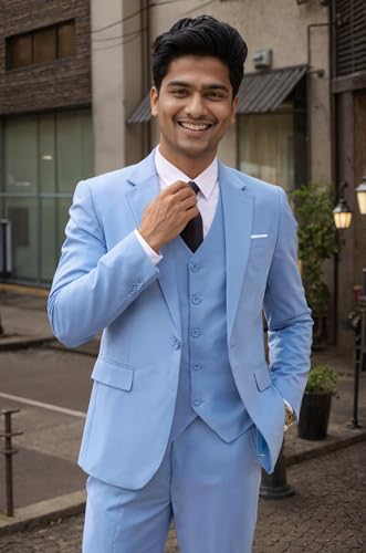 Suits for Men 3 Piece Jacket Vest Pants Slim Fit for Men Business Wedding Party Prom Mens Suit3