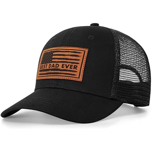 Papa Dad Trucker Hat - Adjustable Men's Snapback Hats for Dad Grandpa, Fathers Day Birthday Gifts from Daughter Son