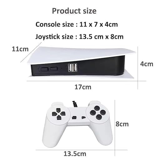 Image of GS5 TV Console with 300 Built-in 8-Bit Games | USB Wired & AV Output Retro Gaming Console for TV | Classic Plug & Play Game Station for Family Fun, Kids & Adults