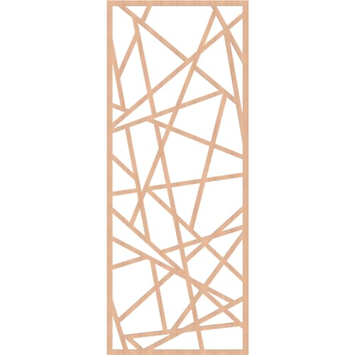 Image of Conway Decorative Pierced Fretwork Wood Wall Panels, 33 3 /8 inchW x 84 3 /8 inchH x 3 /8 inchT, Alder