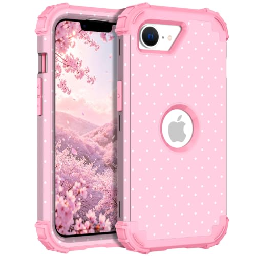 Coque iPhone 17e antichoc résout le problème des écrans brisés à pois roses