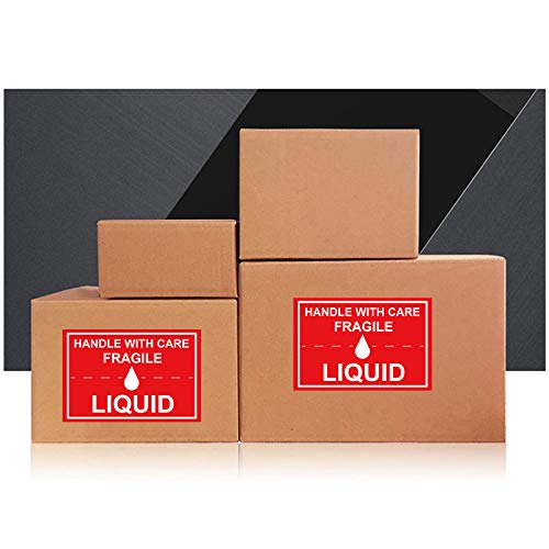 Fragile Liquid Handle With Care Warning Stickers 2X3 Inch Liquid Labels For Shipping And Packing Warehouse Pallet Labels 300 Pcs Per Roll #TOP4