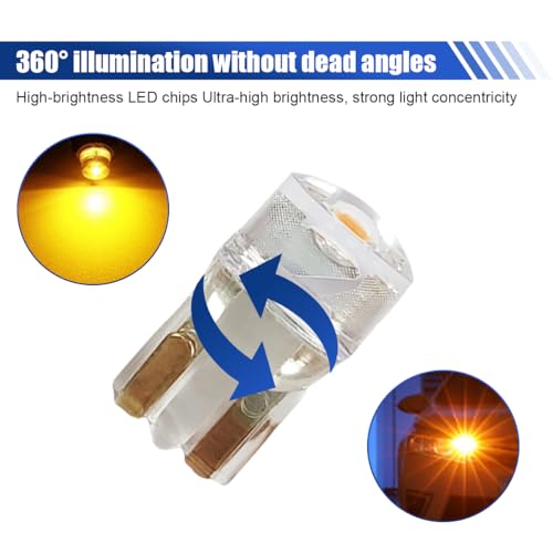 30 unidades bombillas LED interiores para auto T10 6000K miniatura 4